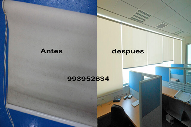 lavado de cortinas roller